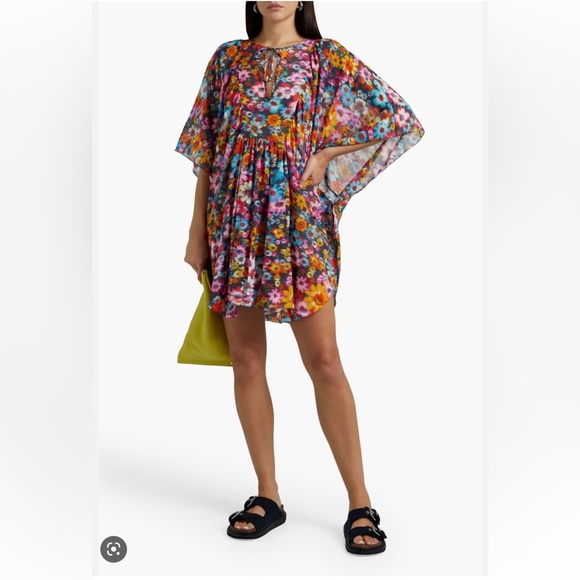 Stella McCartney***Short Floral Coverup Kaftan***Small $598 - Picture 2 of 4